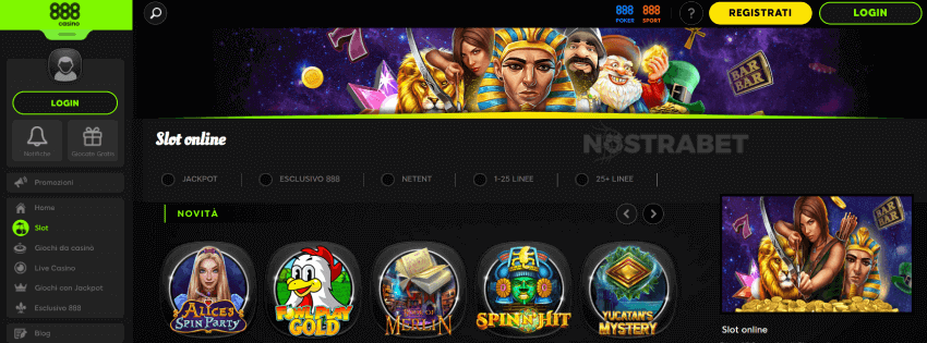 888casino giochi