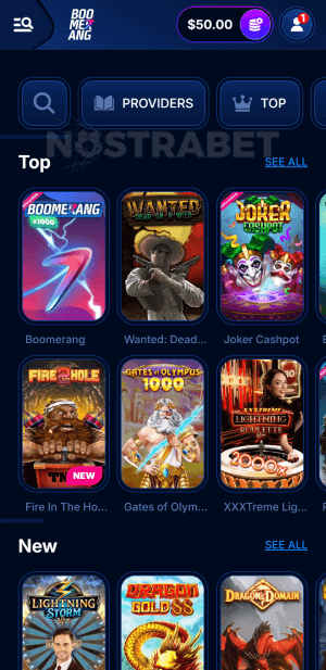 Boomerang Bet mobile casino