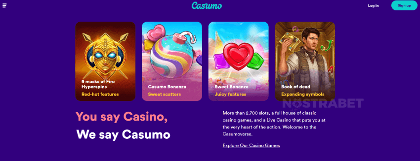 casumo casino homepage