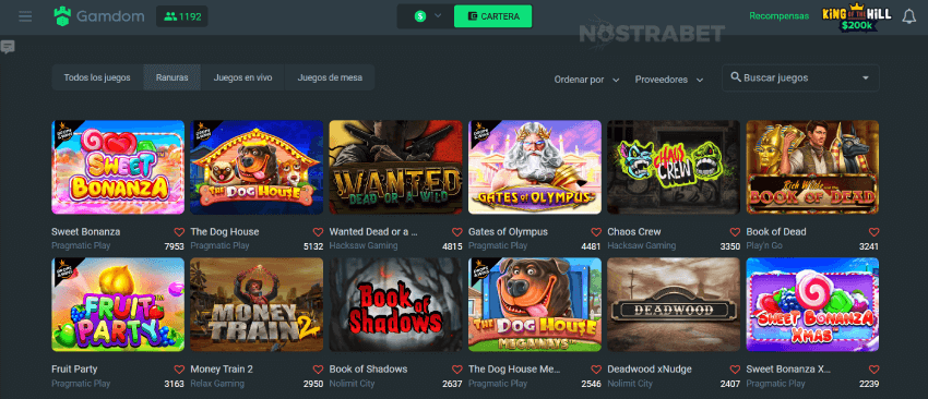 juegos de casino gamedom